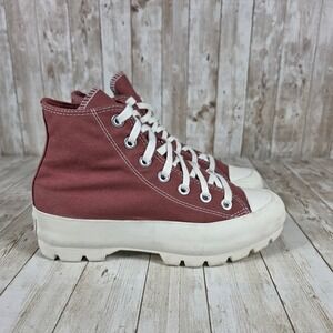 Converse All‎ Star Lugged High Top Sneakers Platform Maroon Women's Size 7